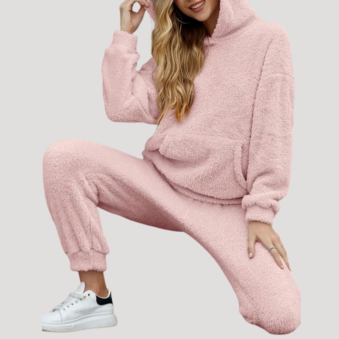Kvinners Loungewear Sett med Hette 5