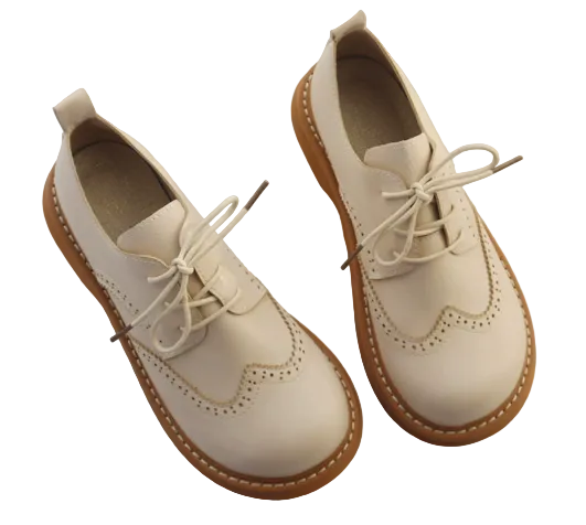 Kvinners Oxford-sko i Brogue-stil 0
