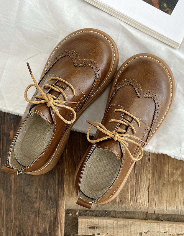 Kvinners Oxford-sko i Brogue-stil 3
