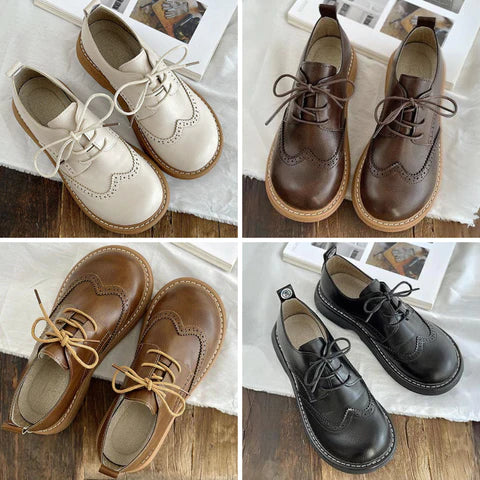 Kvinners Oxford-sko i Brogue-stil 6