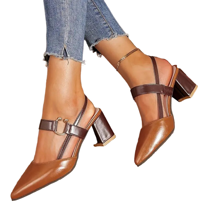 Kvinners Slingback Pumps med Blokkhæl 0