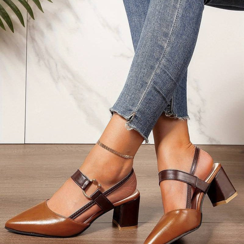 Kvinners Slingback Pumps med Blokkhæl 2