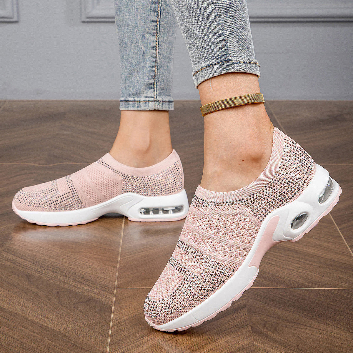Kvinners Slip-On Sportssko Pustende Design 3