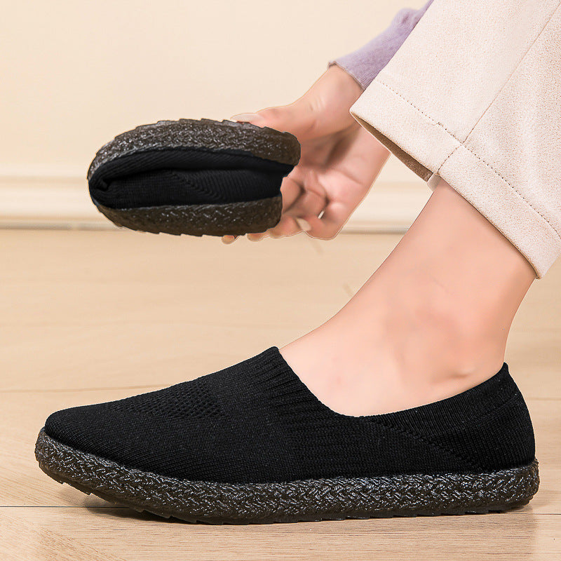 Kvinners Slip-On Tresko Pustende Design med Sklisikker Såle 4