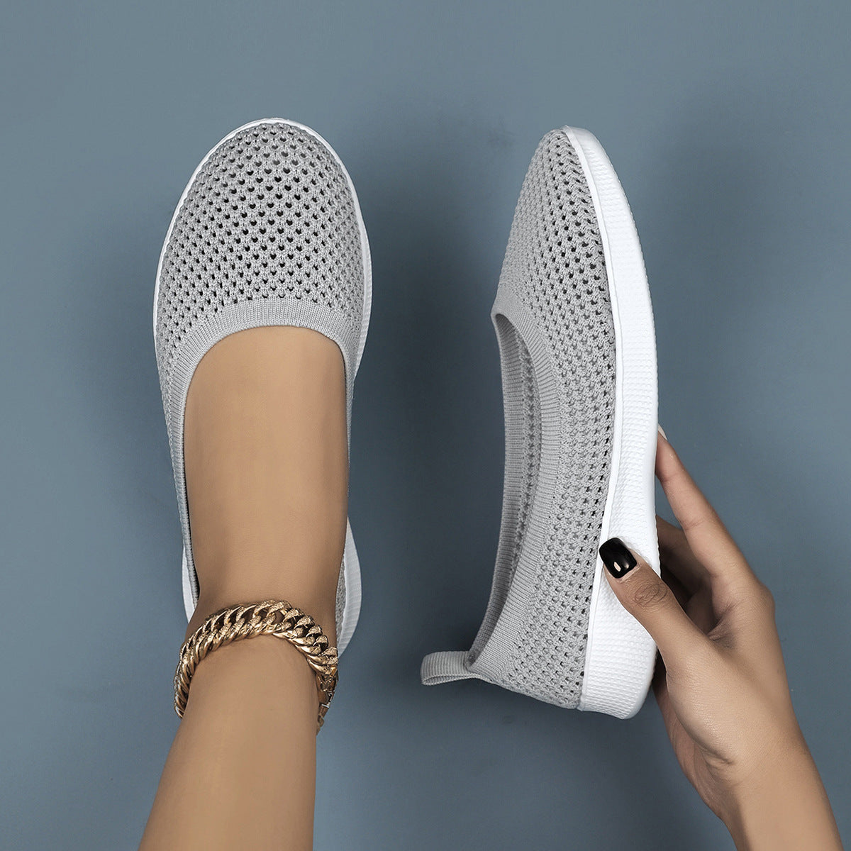 Kvinners Slip-on Fritidssko Moderne Design 4