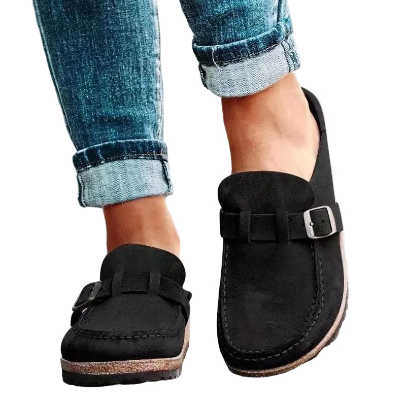 Kvinners Slip On Loafers med Spenne 0