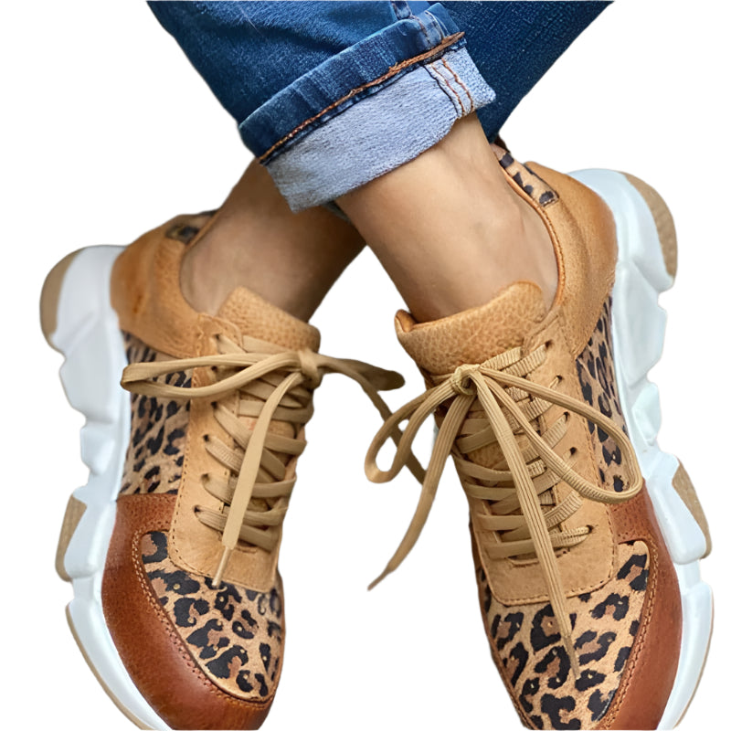 Kvinners Sneakers Leopardmønster Trendy Komfortabel 0
