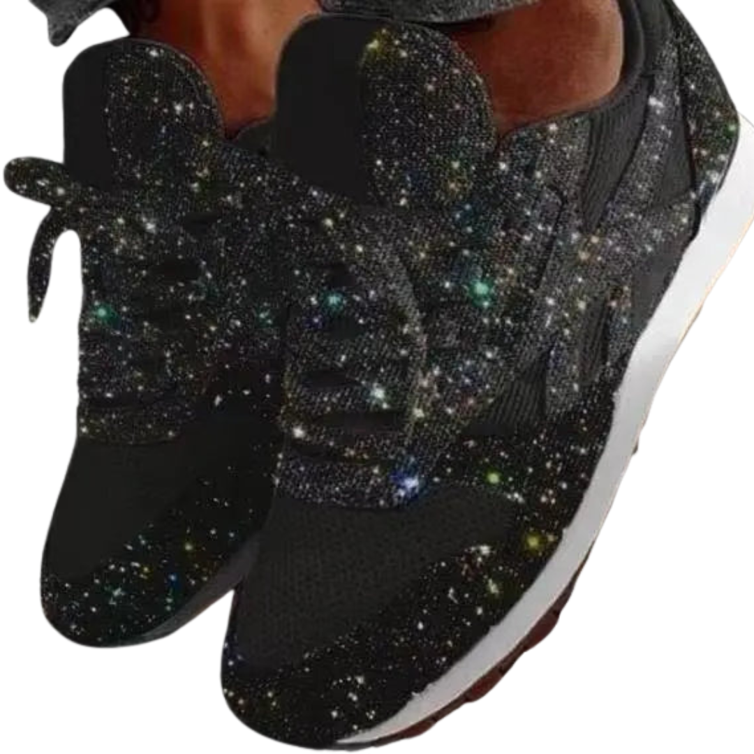 Kvinners Sneakers med Pailletten og Komfortabel Passform