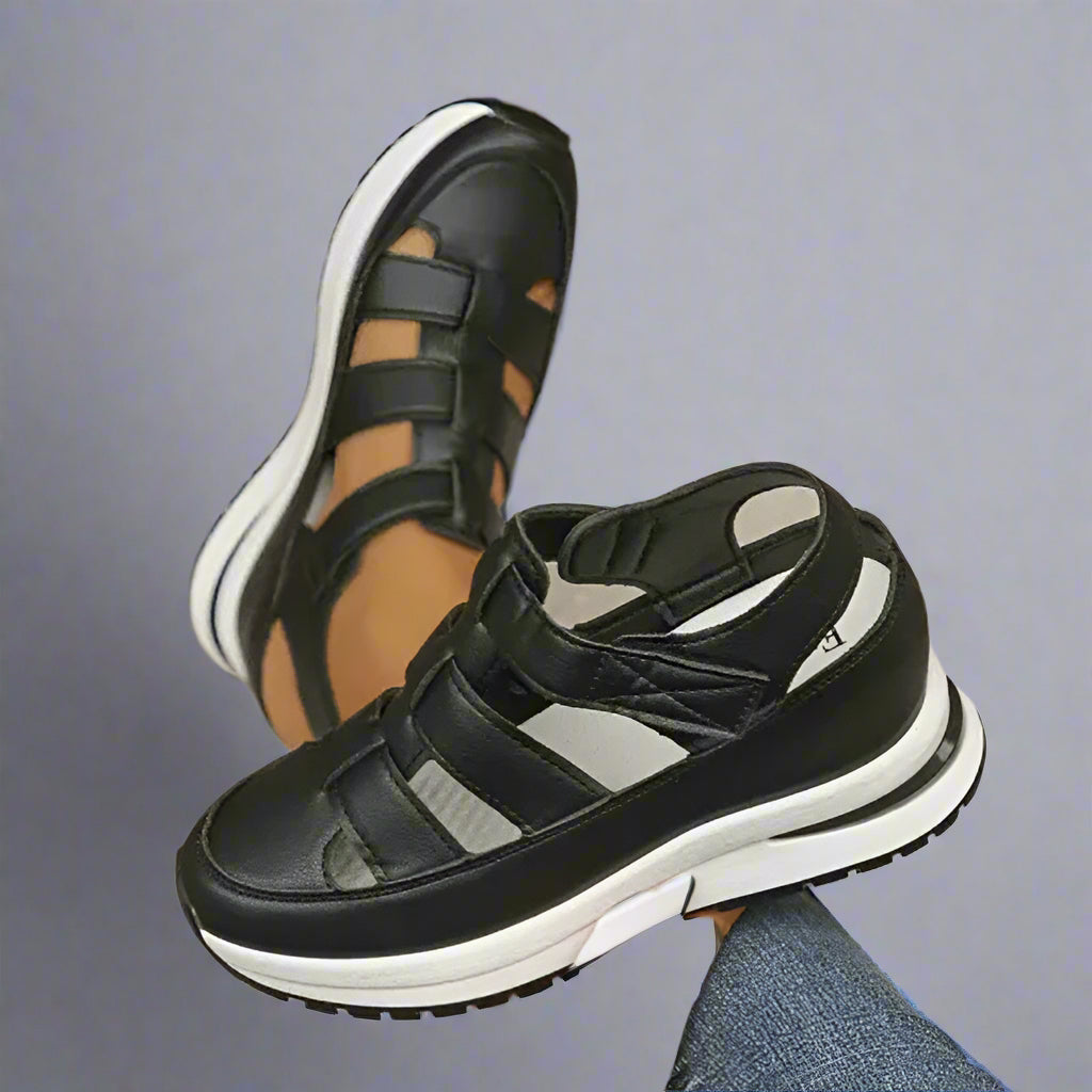 Kvinners Sneakers med Utskjæring og Plattform 2