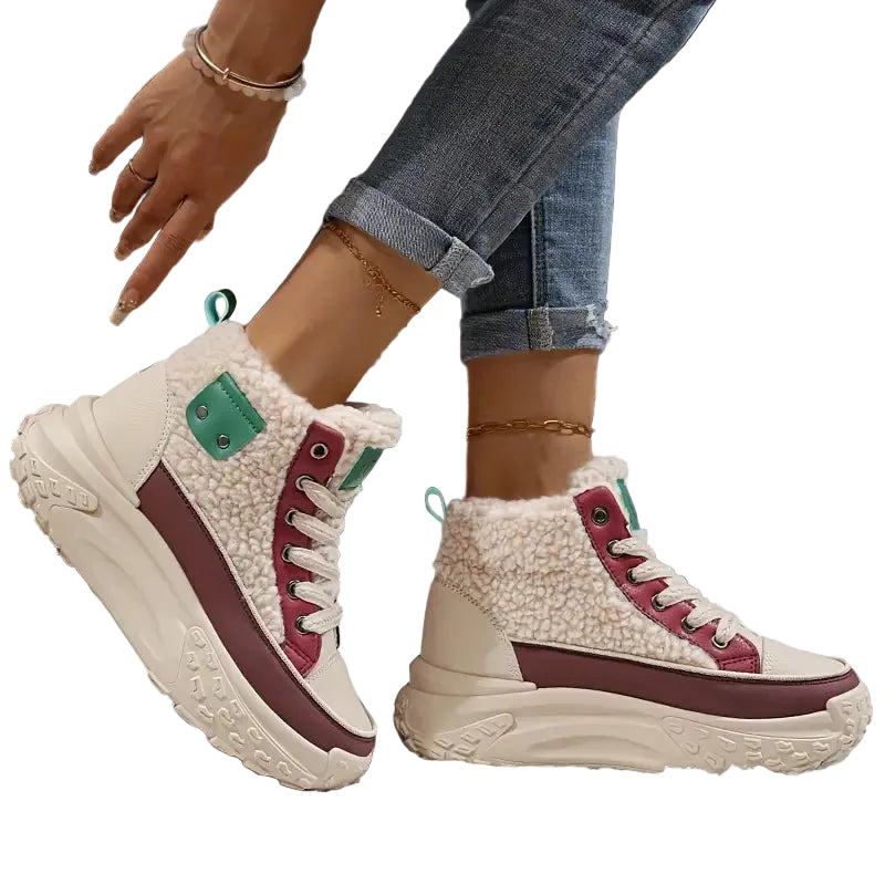 Kvinners Snøstøvler i Fløyel 7