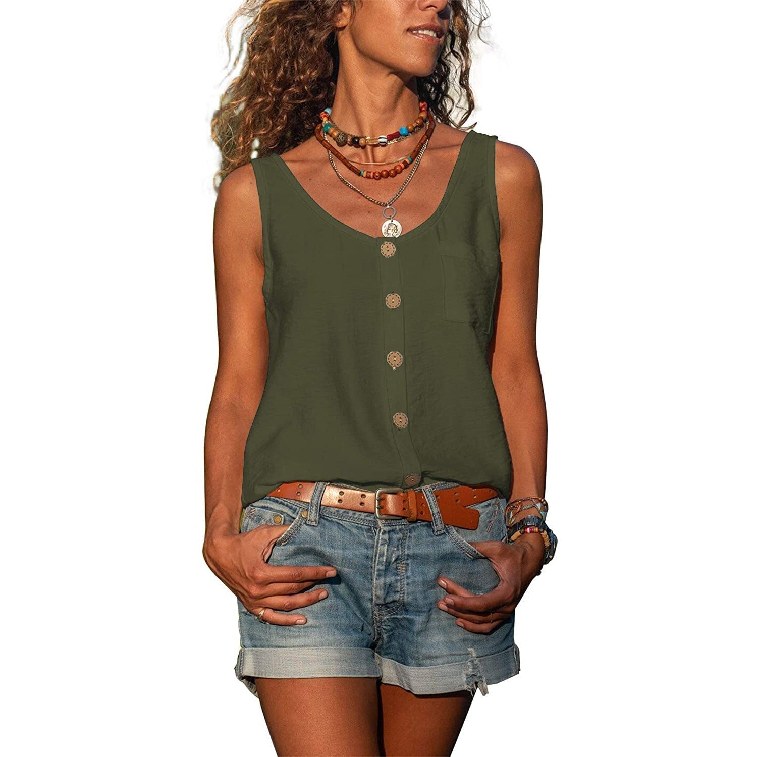 Kvinners Tanktop Ibiza-inspirert Stil 4