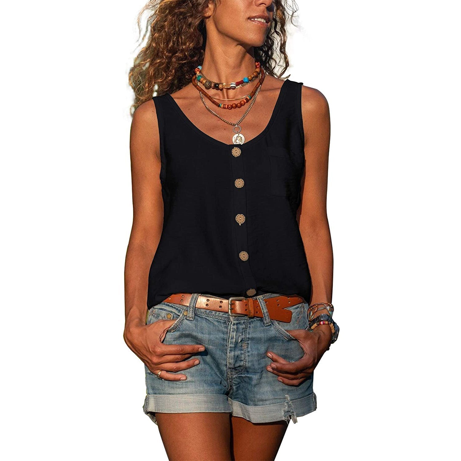 Kvinners Tanktop Ibiza-inspirert Stil 8