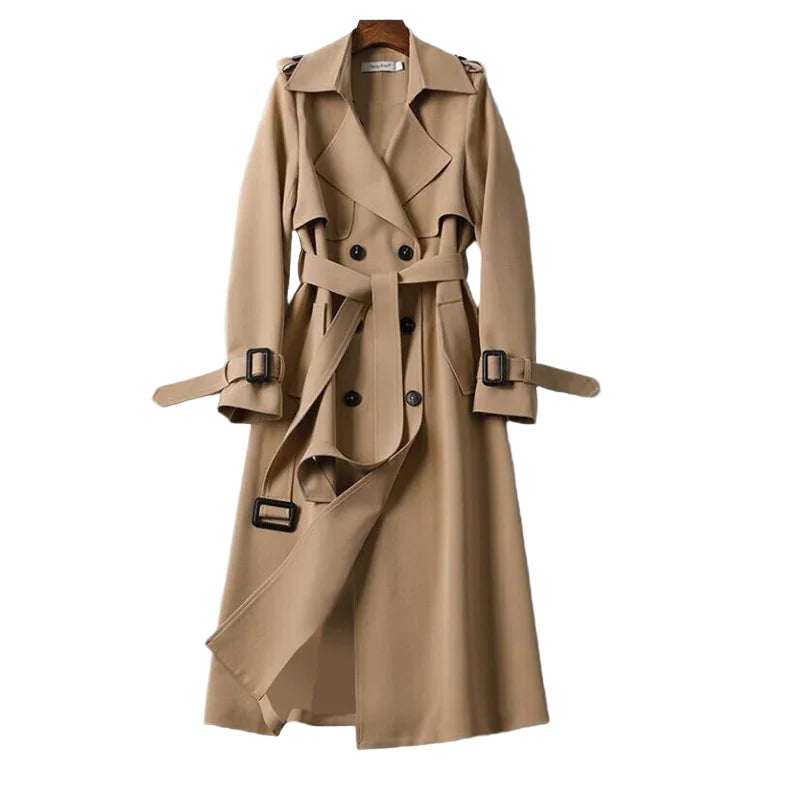 Kvinners Trenchcoat med Elegant Design 0