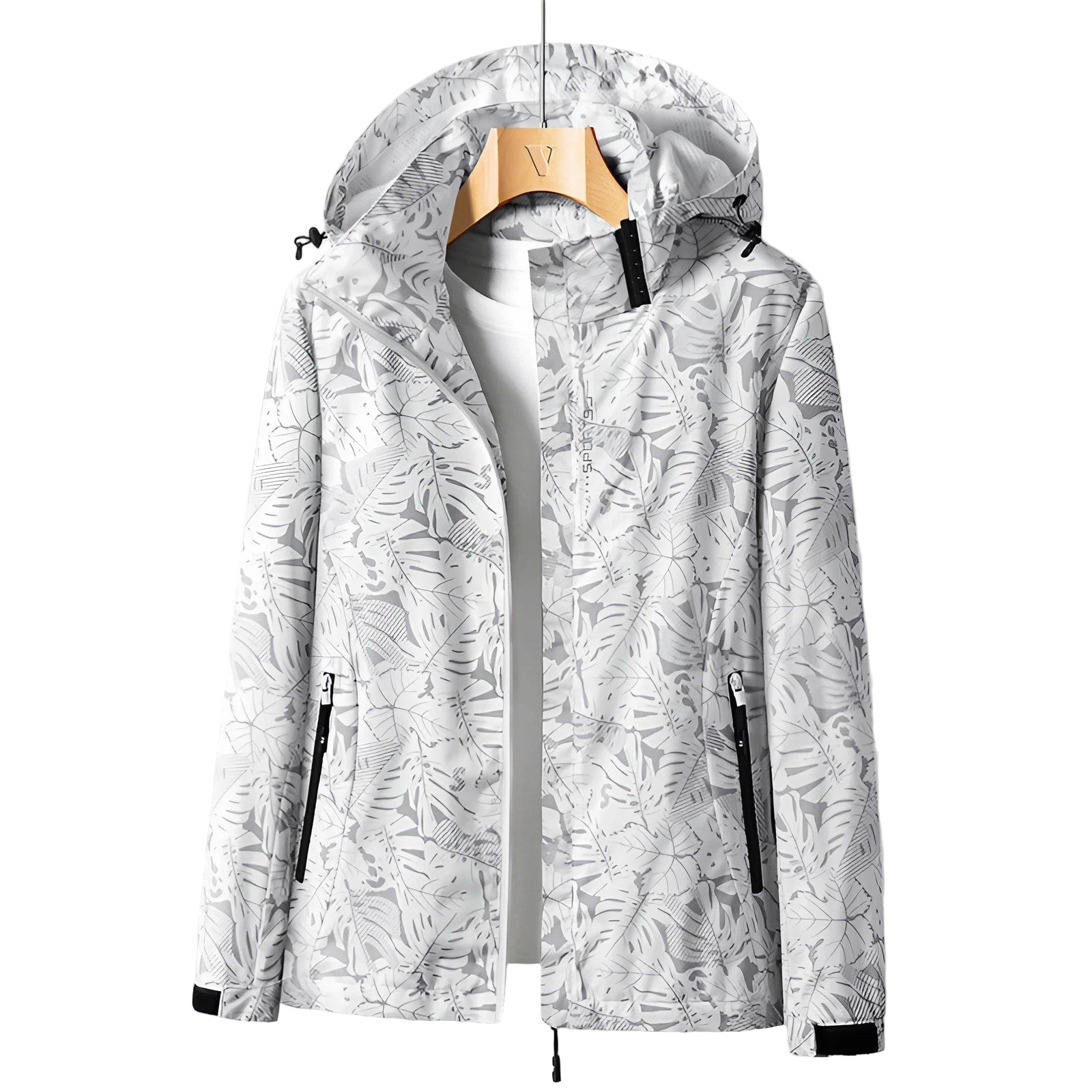 Kvinners Vanntett Utendørsjakke med Justerbar Hetter 0