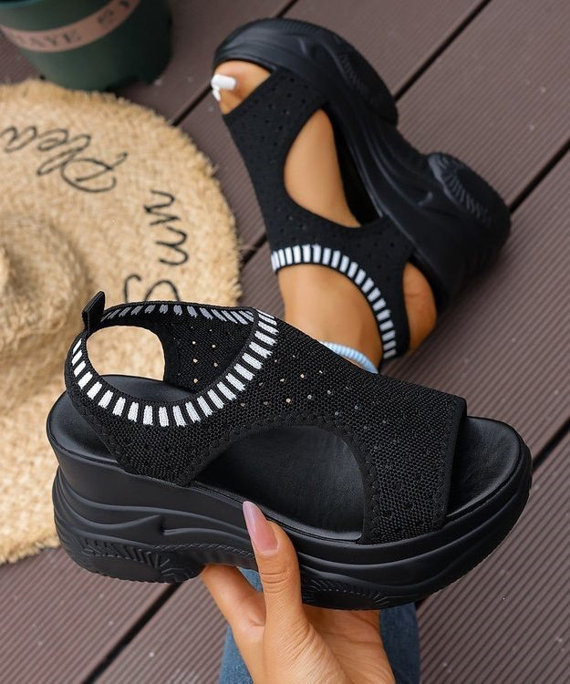 Kvinners Wedge Sandaler med Peep Toe 3