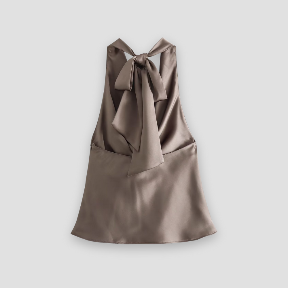 Kvinnes Halter Top Drapert 1