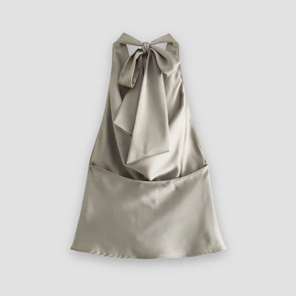 Kvinnes Halter Top Drapert 6