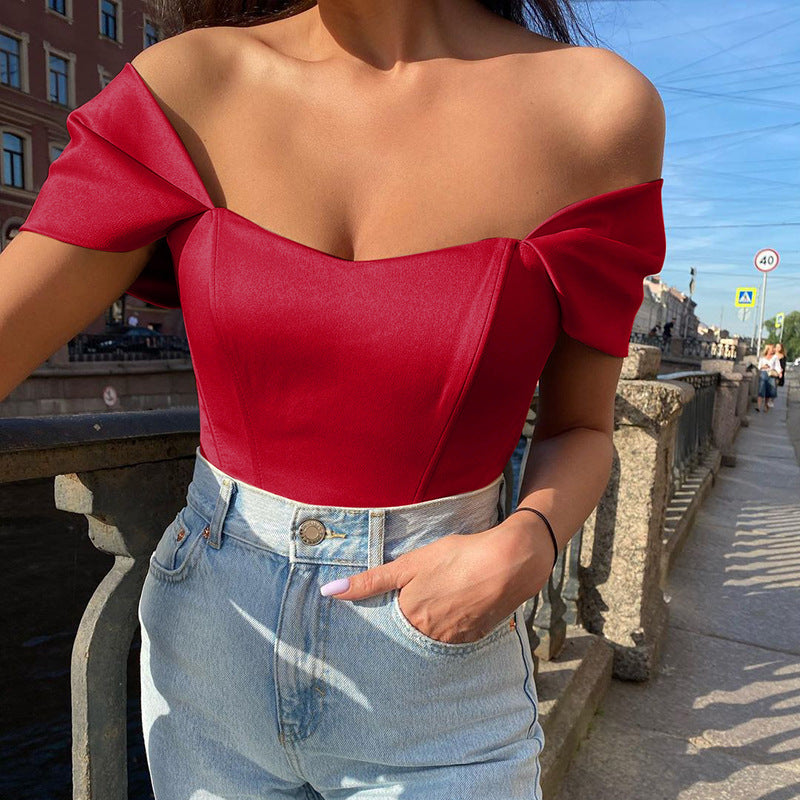 Kvinnes Herringbone Korsett Topp 2