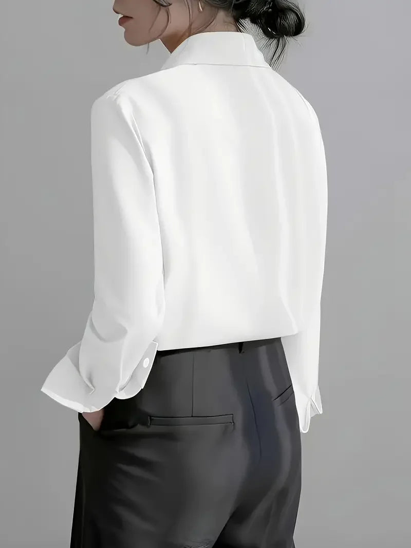 Kvinnes Langermet Bluse Uformell Stil 1
