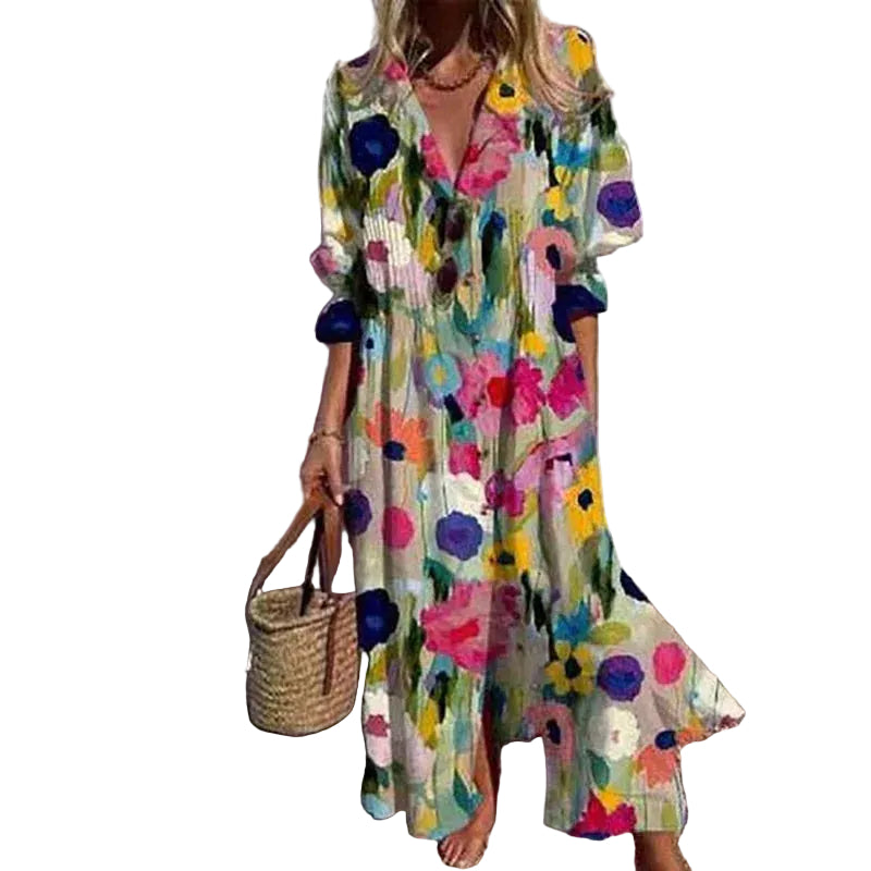Kvinnes Maxi Kjole Boho-Chic 0