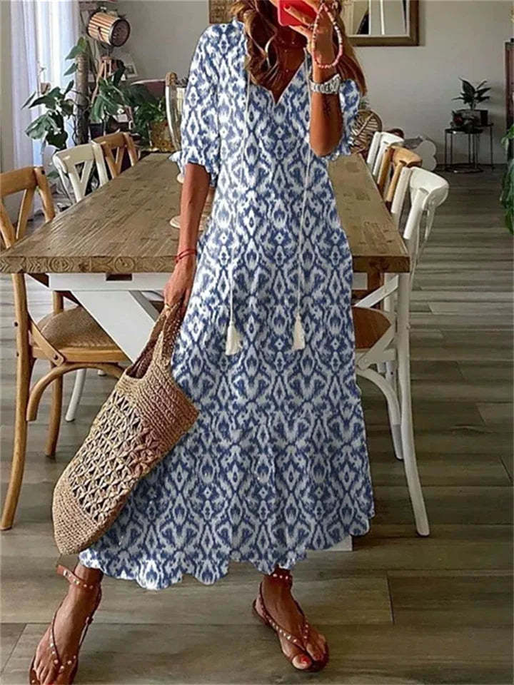 Kvinnes Maxi Kjole Sommerlig Stil 3