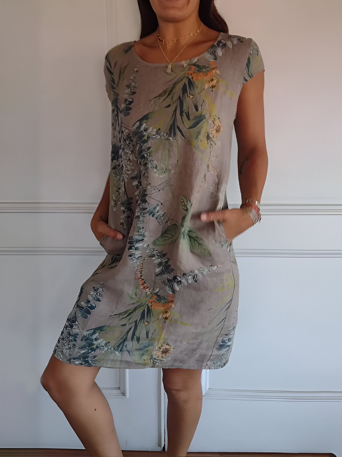 Kvinnes Maxi Kjole Tidløs Design 2