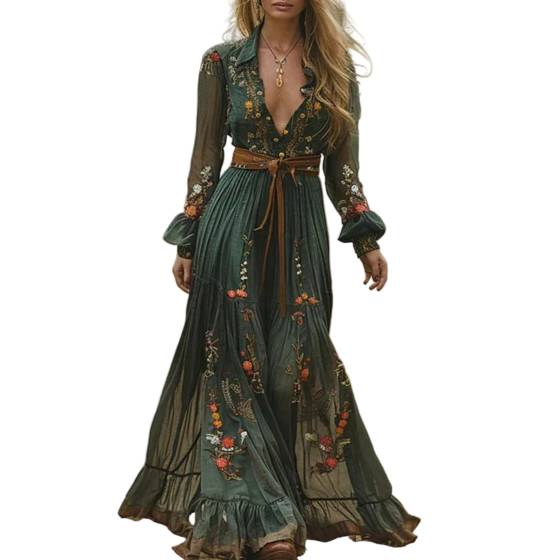 Kvinnes Maxikjole Boho-Chic Stil 0