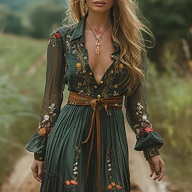Kvinnes Maxikjole Boho-Chic Stil 1