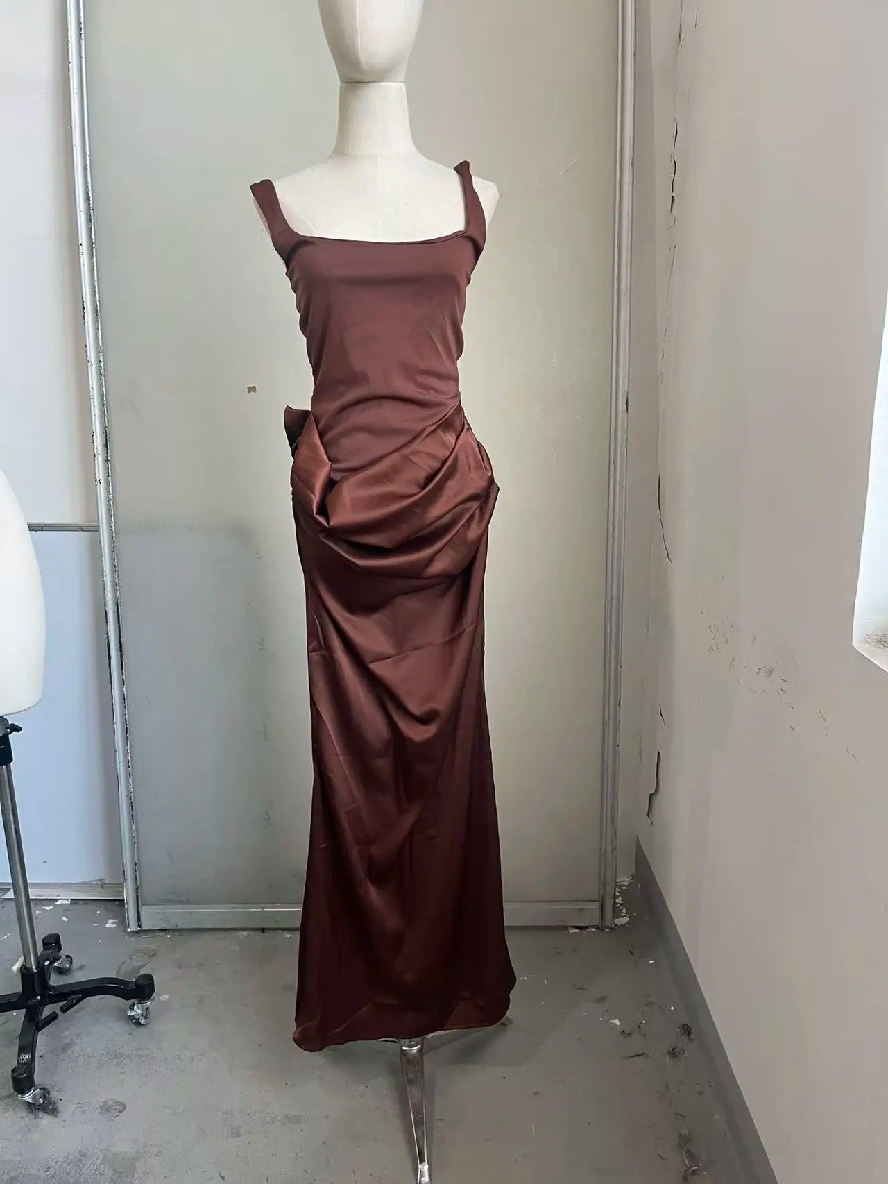 Kvinnes Off-Shoulder Plissert Kjole 7