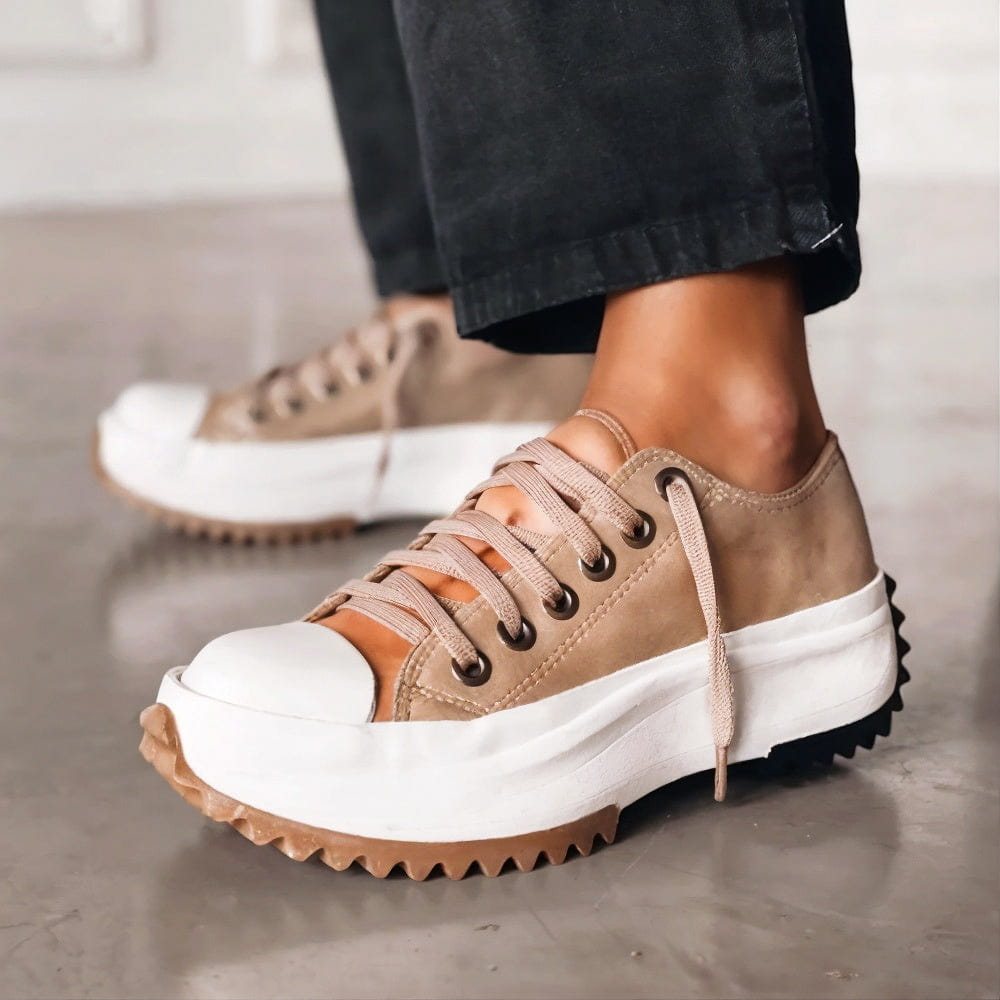 Kvinnes Plattformsneakers Stilig 0