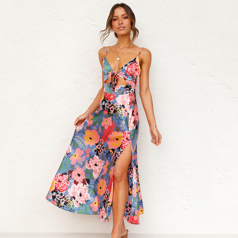 Kvinnesommerkjole med Blomsterprint 3