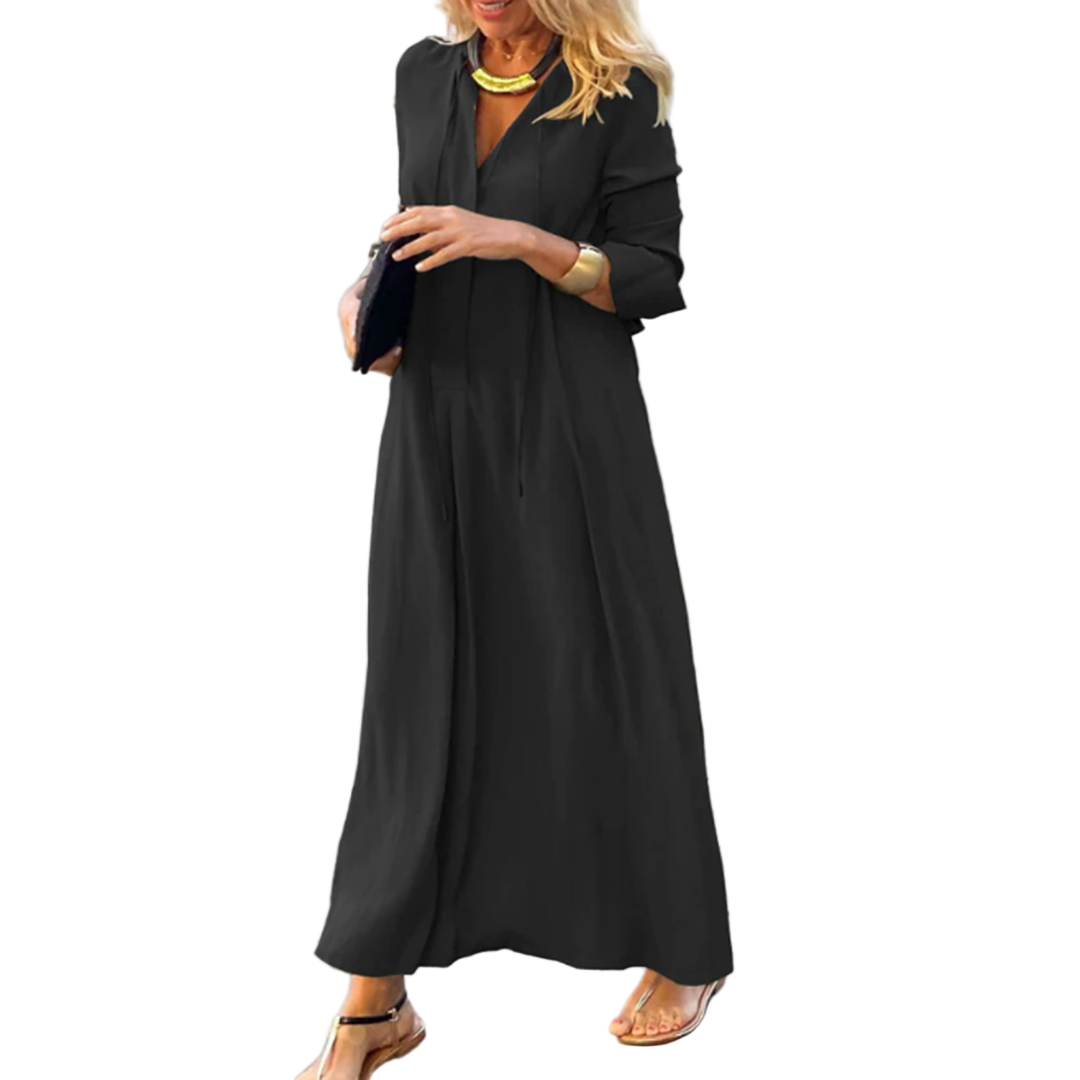 Maxikjole Dame Komfortabel Lett Design Pustende Materiale 0