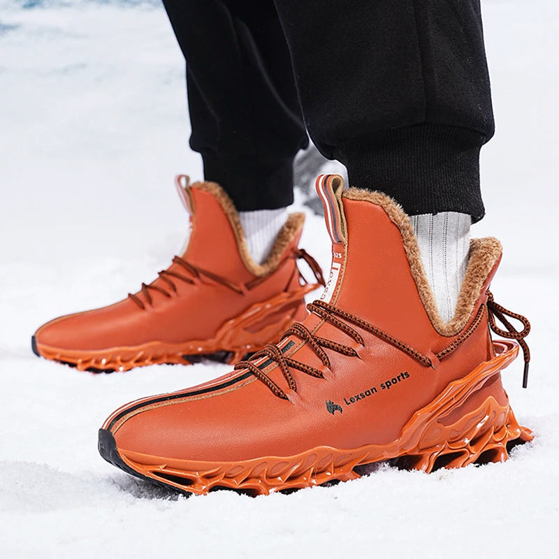 Menns High-Top Vintersneakers med Skulpturert Såle 3