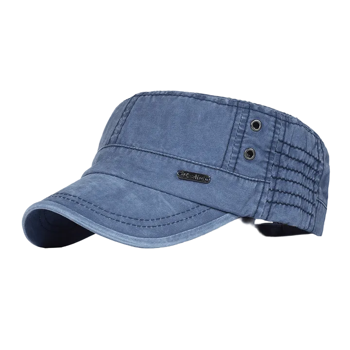 Menns Justerbar Flat Cap Militærstil 0