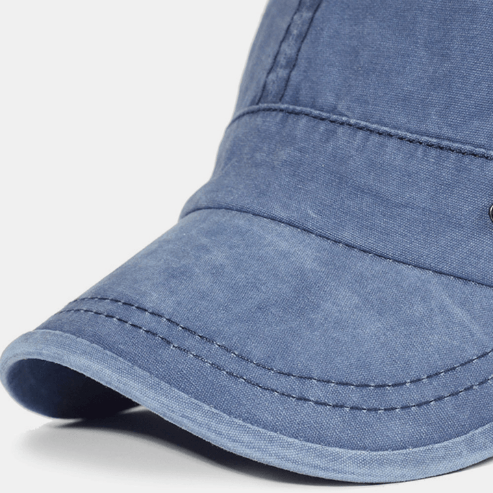 Menns Justerbar Flat Cap Militærstil 7