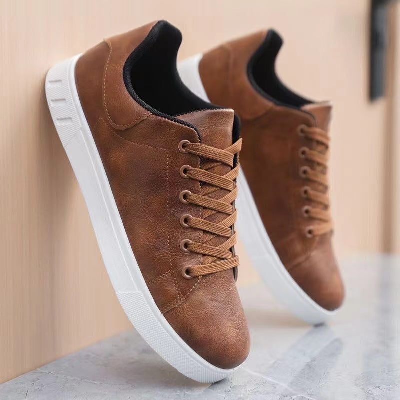 Menns Lav Top Sneakers Med Snøring Moderne Design 4
