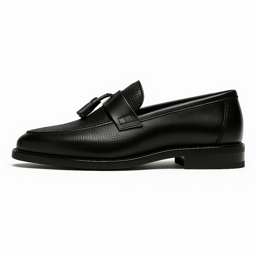 Menns Loafers Vevd Design Slip-On med Duskdetaljer 1