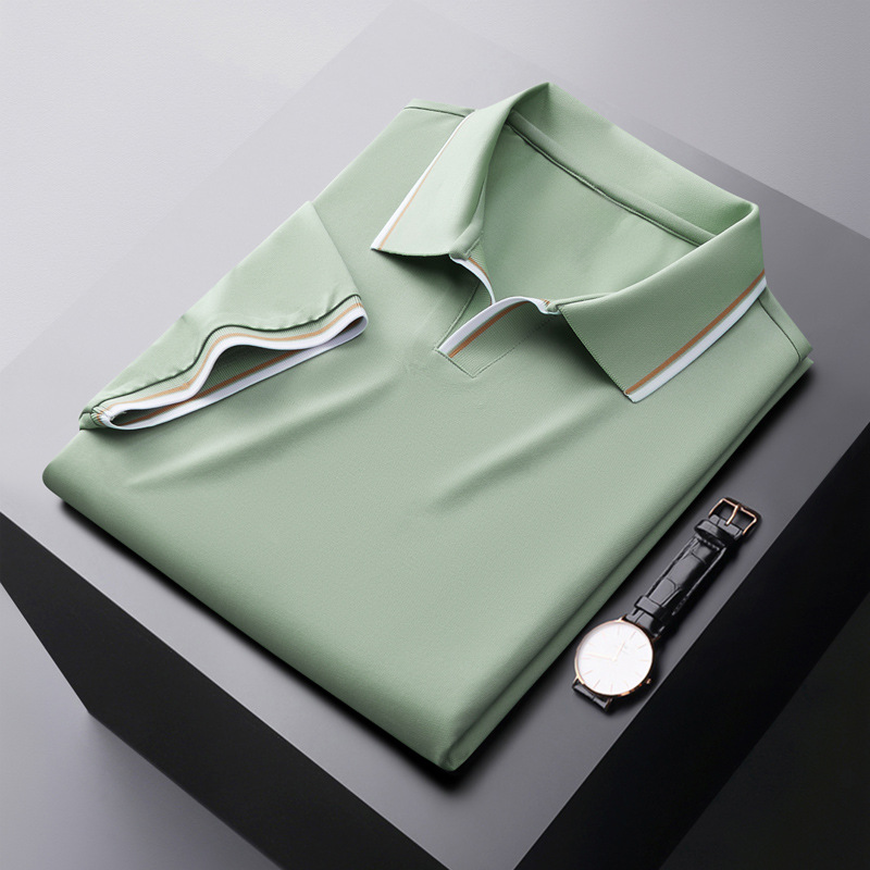 Menns Poloskjorte med Simulert Krage 1