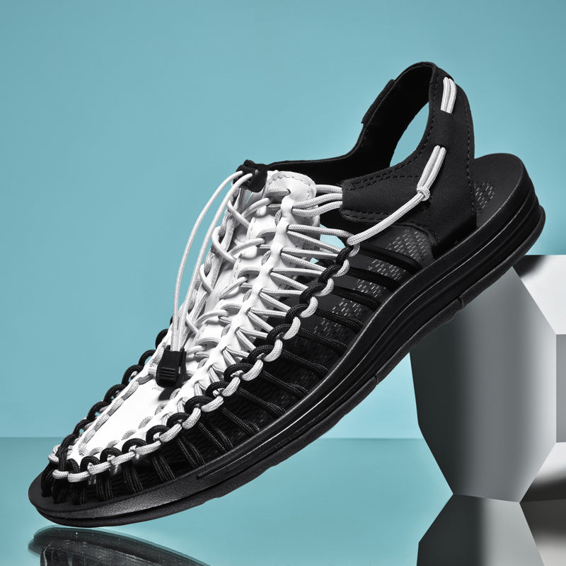 Menns Sandaler Mesh Komfort Pustende Design 8