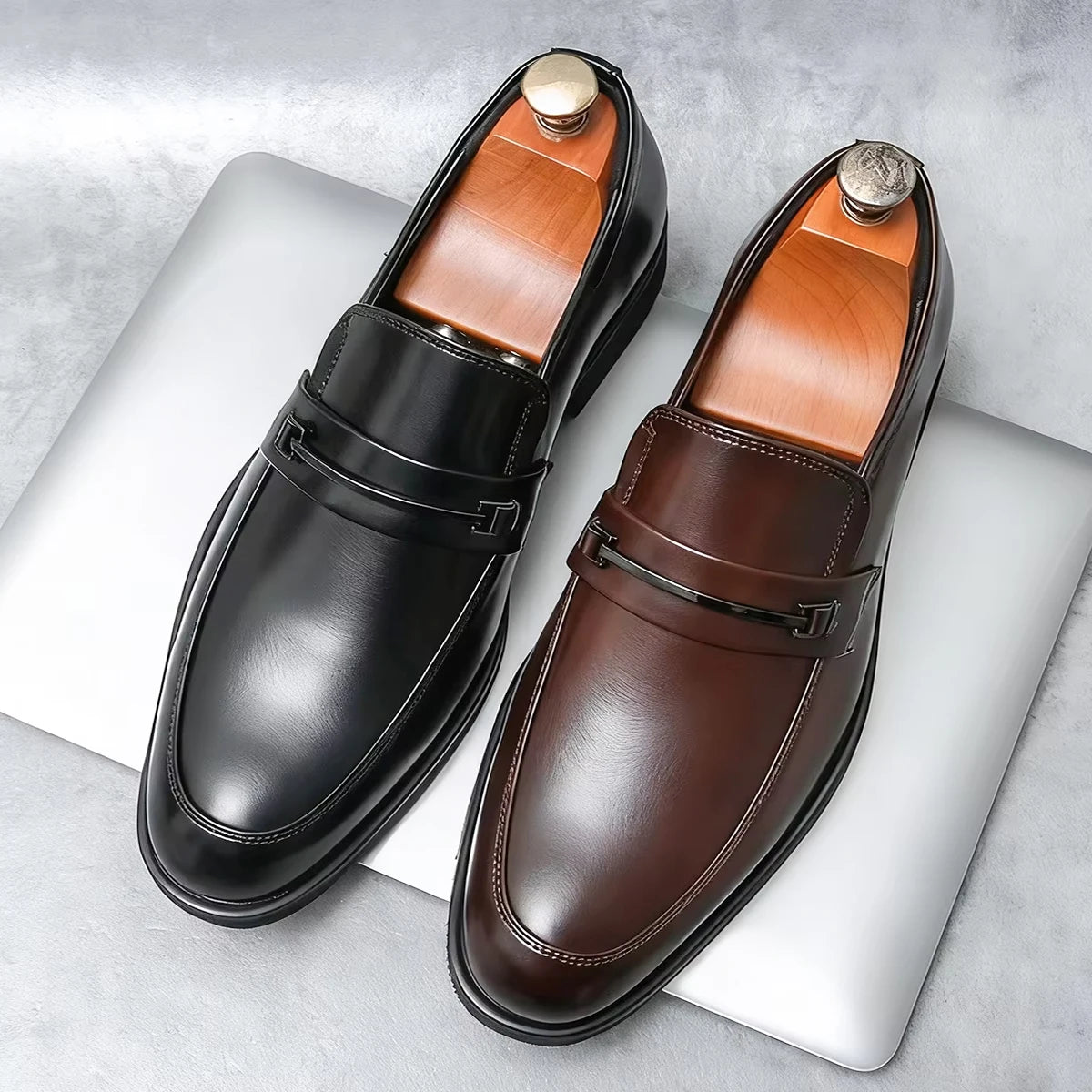 Menns Slip On Loafers Klassisk Stil 0