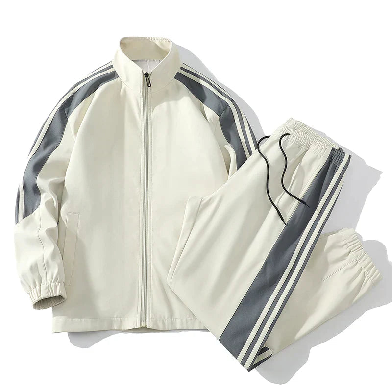 Menns Sporty Joggersett med Glidelåsjakke 1