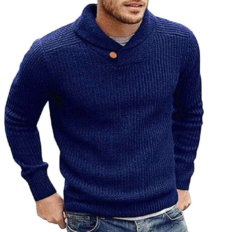 Menns Strikket Genser Rund Hals Moderne Stil 4