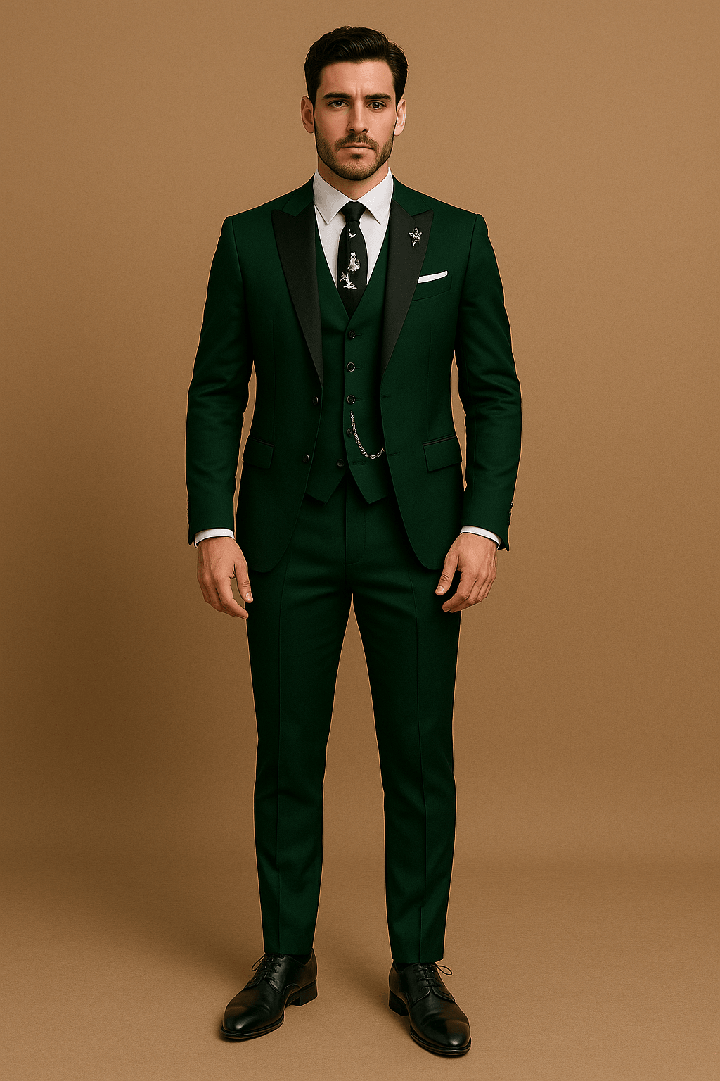 Menns Tredelt Dress Formell Stil 7