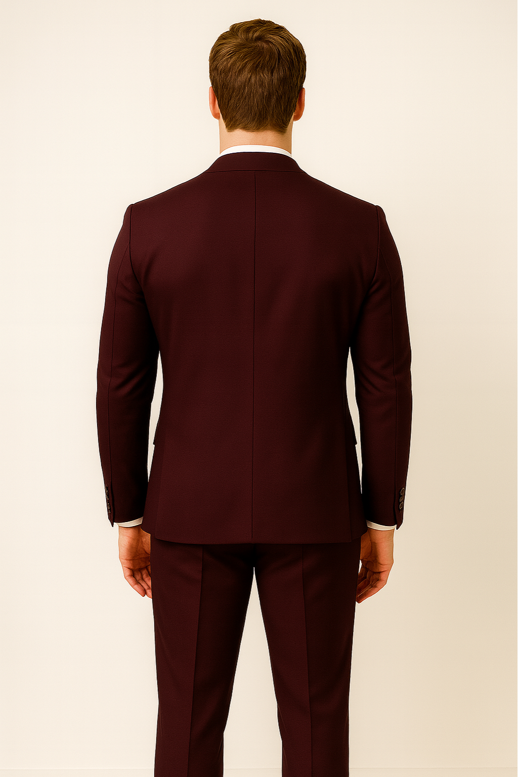 Menns Tredelt Dresssett Formell Stil 4