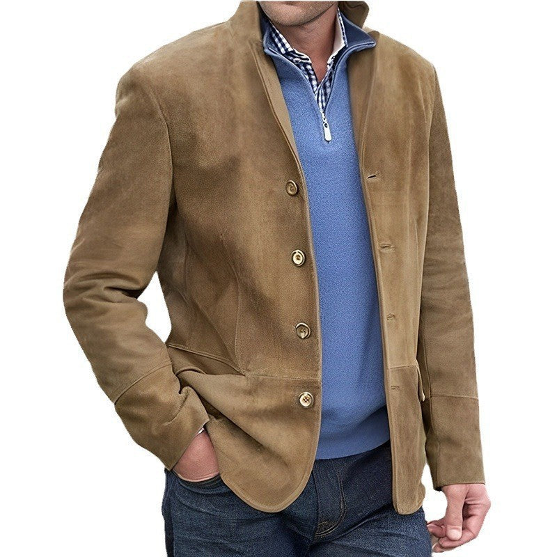 Herre Retro Casual Jakke med Revers