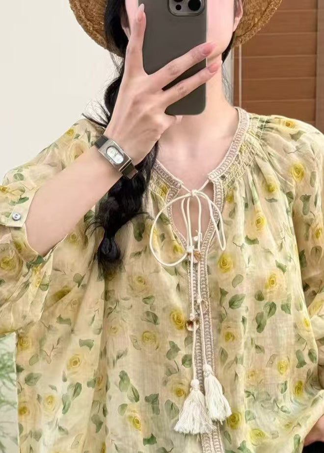 Oversized Skjorte Dame med Unikt Print 4