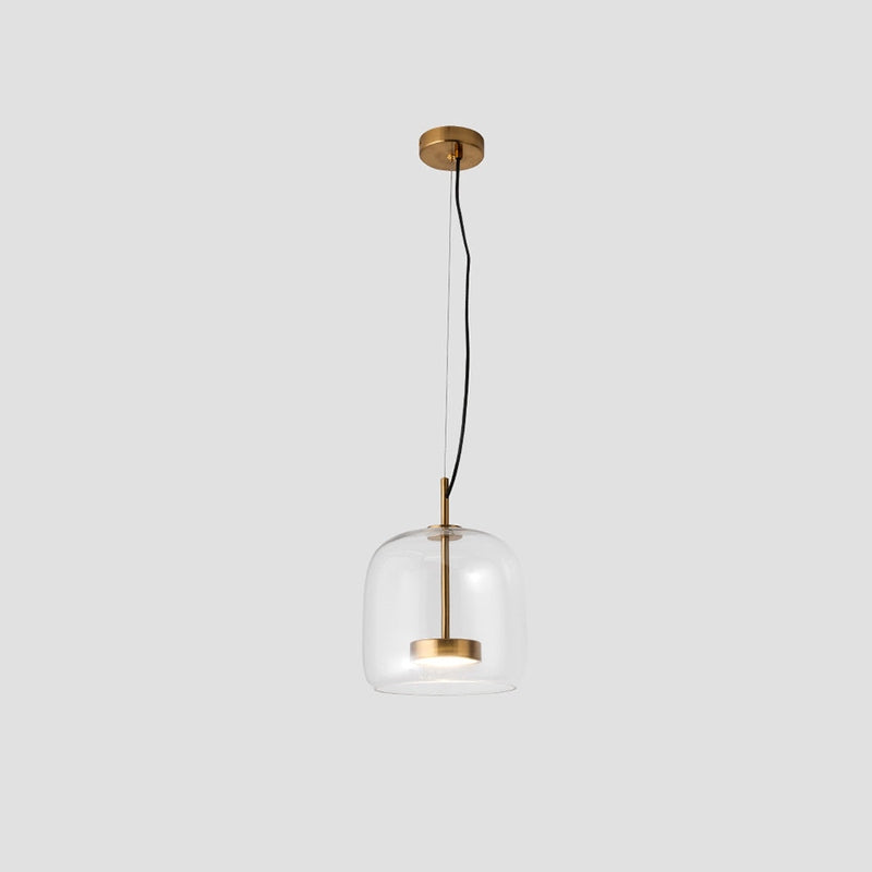 Pendellampe i Retro Stil med Glassdesign 0