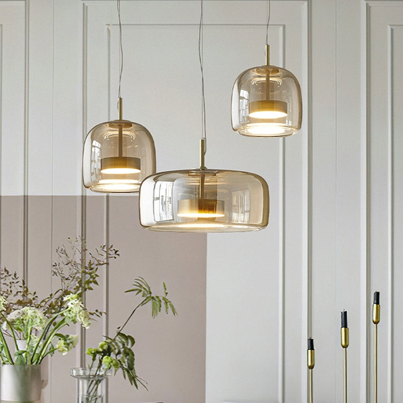 Pendellampe i Retro Stil med Glassdesign 3