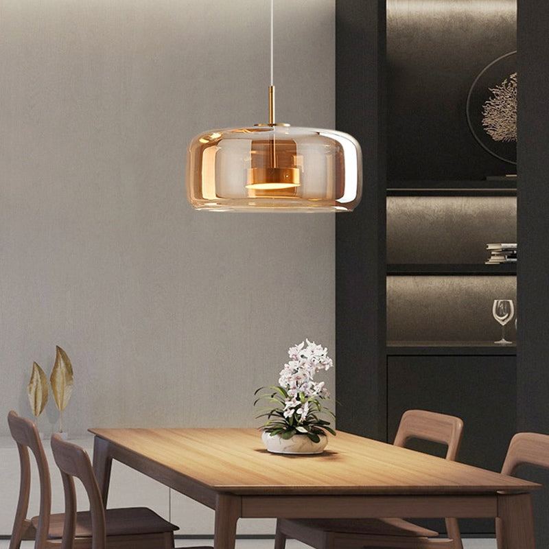 Pendellampe i Retro Stil med Glassdesign 9