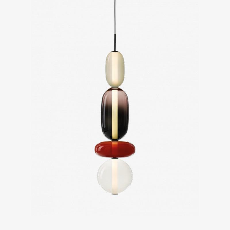 Pendellampe i glass med moderne design 14